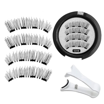 Lanjinglin 3D Magnetic Eyelash & Tweezer Set