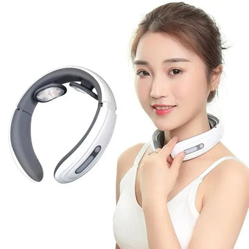 6-Mode Electric Neck Massager with EMS & Heat Therapy