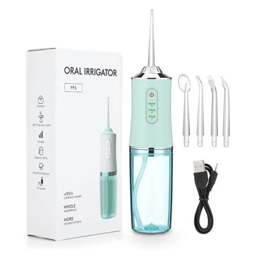 Smart Clean Oral Irrigator – USB Water Flosser with 4 Tips