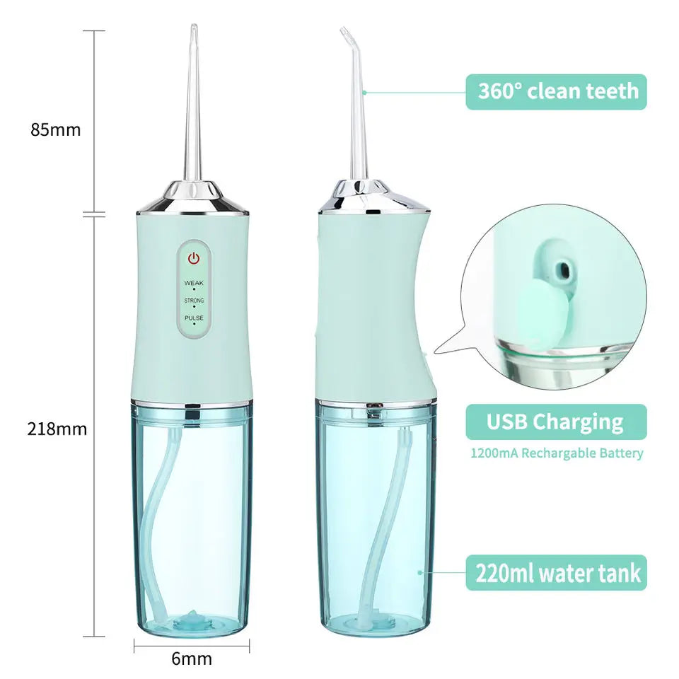 Smart Clean Oral Irrigator – USB Water Flosser with 4 Tips