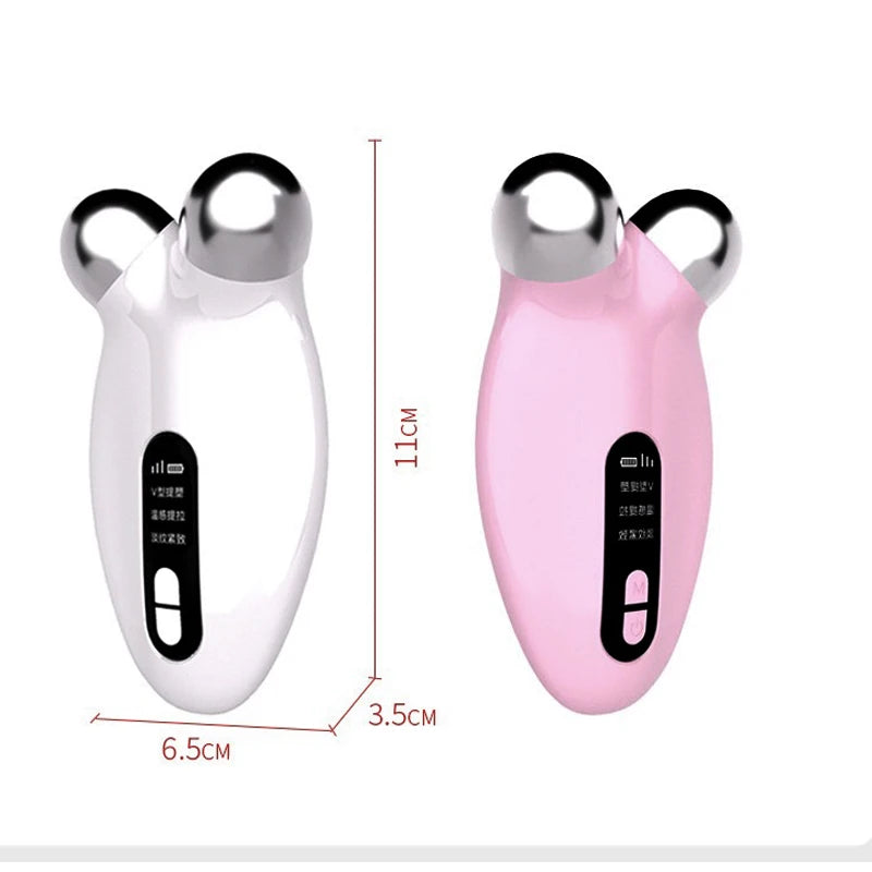 Mini Microcurrent Face Lift Roller for Skin Tightening