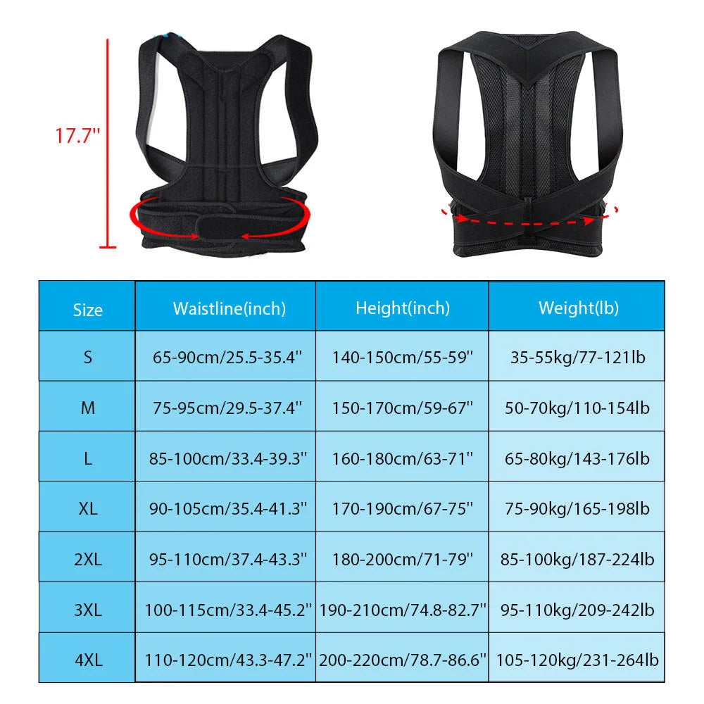 Upper Back Posture Corrector Brace for Shoulder Support